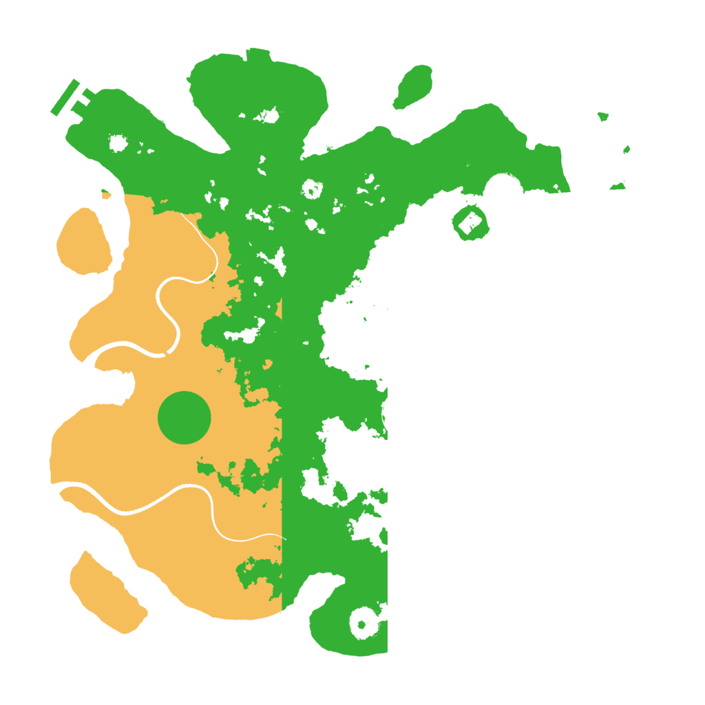 Biome Rust Map: Procedural Map, Size: 3500, Seed: 24870693
