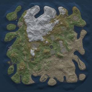 Thumbnail Rust Map: Procedural Map, Size: 4250, Seed: 856087532, 20 Monuments