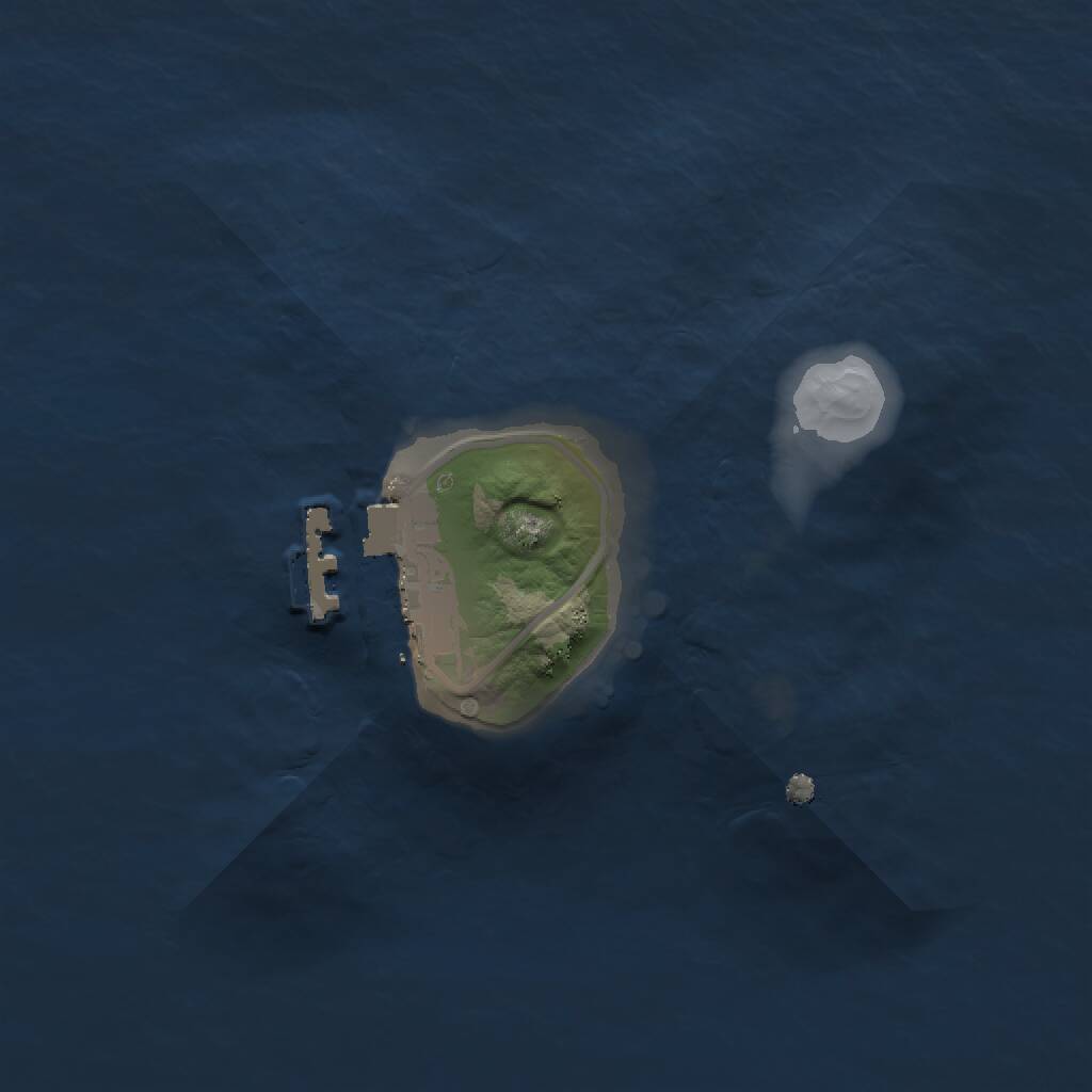 Rust Map: Procedural Map, Size: 1500, Seed: 1847935421, 2 Monuments