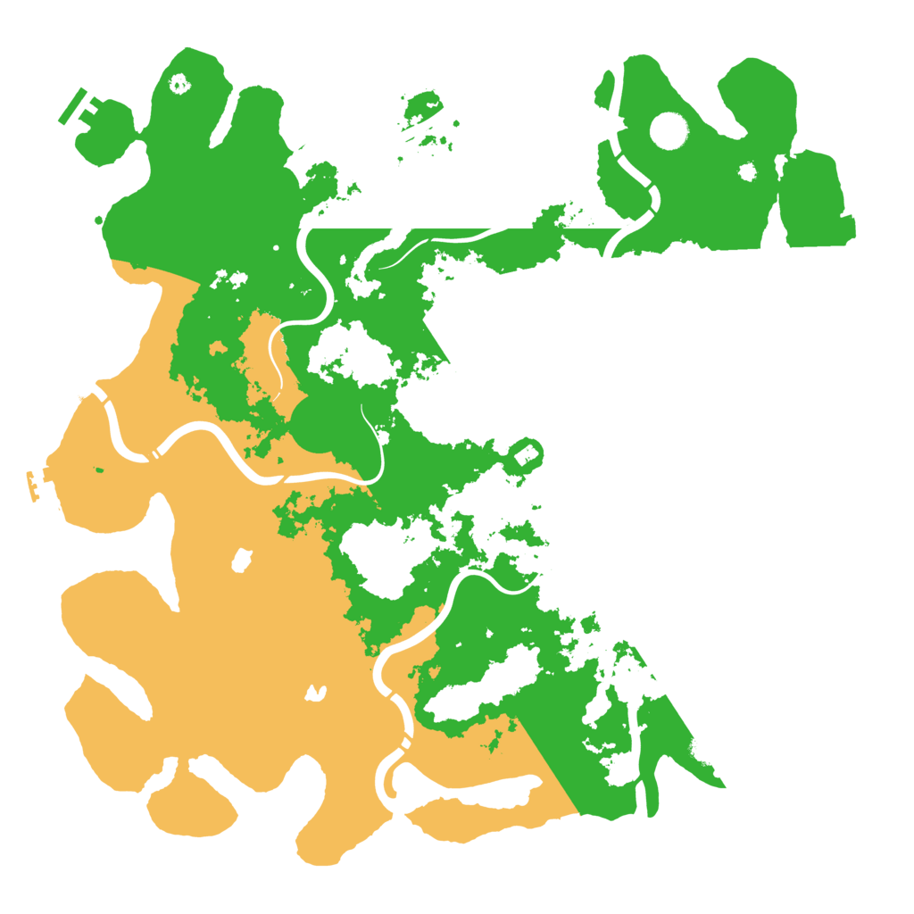 Biome Rust Map: Procedural Map, Size: 4500, Seed: 333333