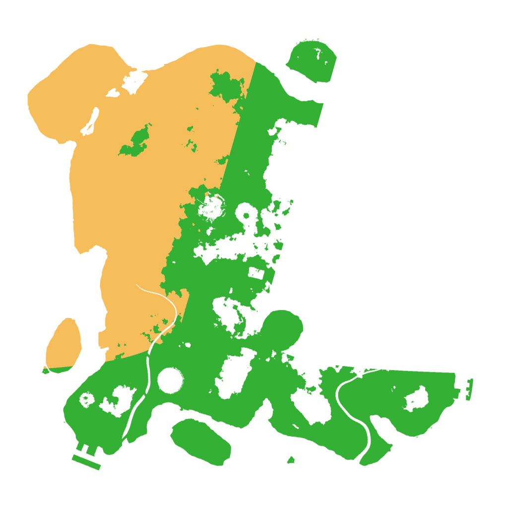 Biome Rust Map: Procedural Map, Size: 3500, Seed: 18937284