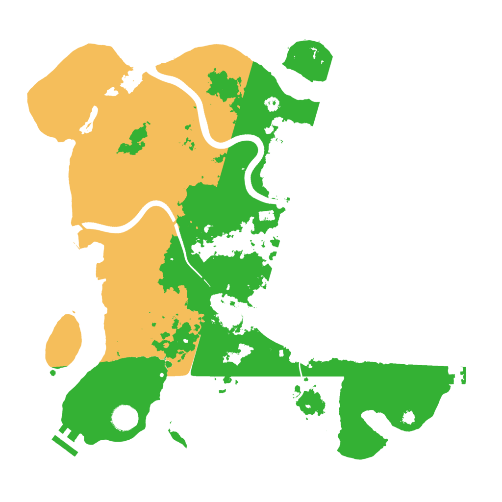 Biome Rust Map: Procedural Map, Size: 3500, Seed: 18937284