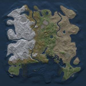 Thumbnail Rust Map: Procedural Map, Size: 4250, Seed: 581367, 16 Monuments