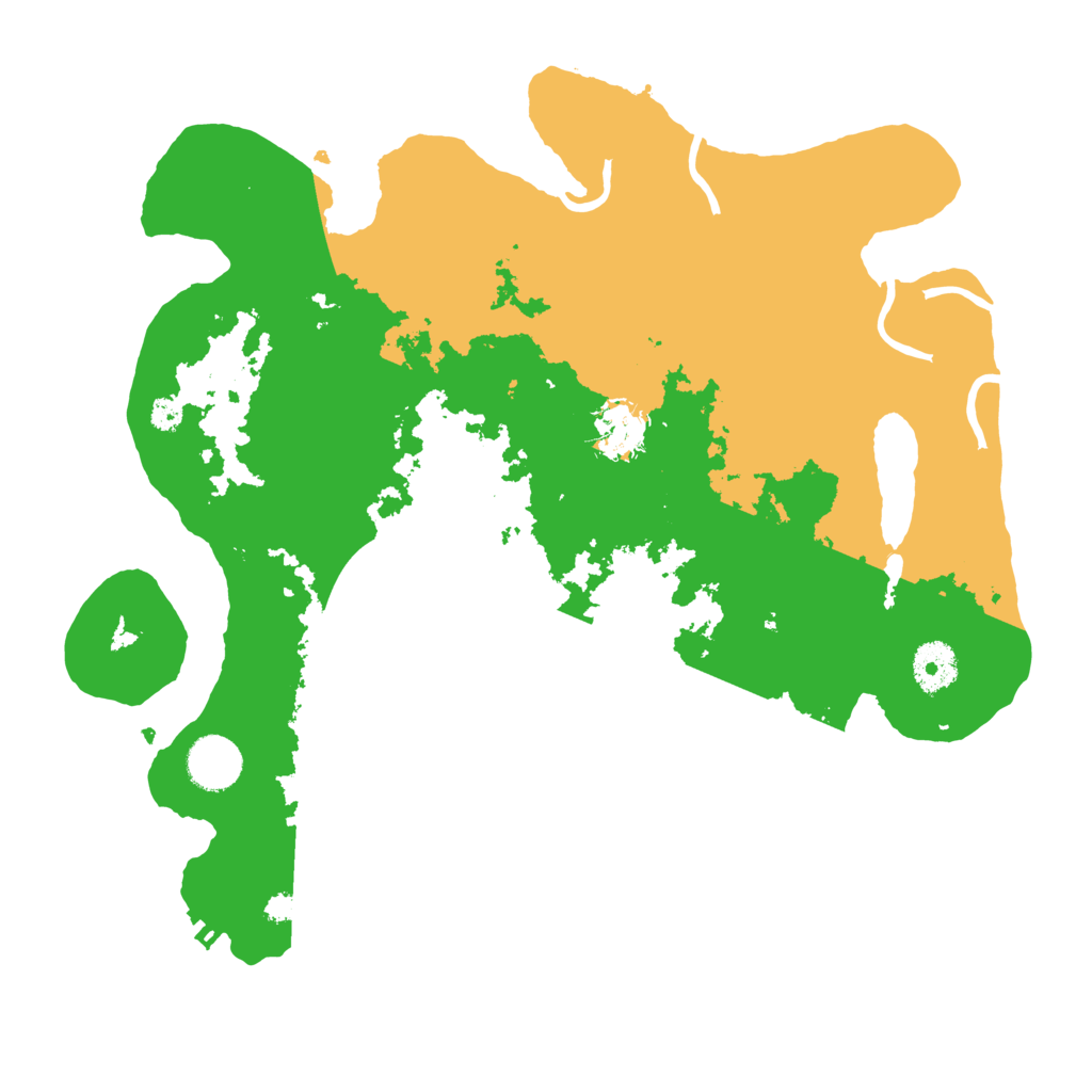 Biome Rust Map: Procedural Map, Size: 3500, Seed: 1758215322