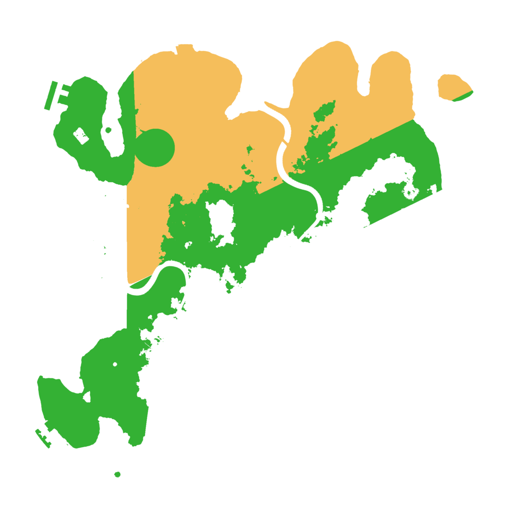 Biome Rust Map: Procedural Map, Size: 3500, Seed: 264847907