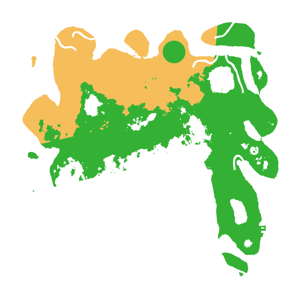 Biome Rust Map: Procedural Map, Size: 3500, Seed: 9100473