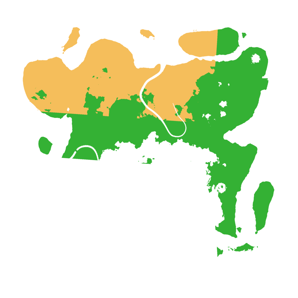 Biome Rust Map: Procedural Map, Size: 3000, Seed: 72451