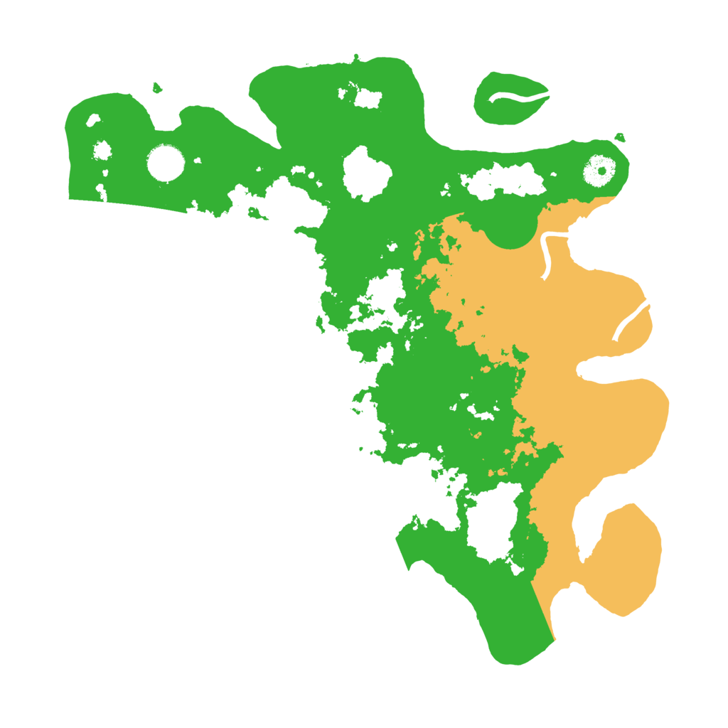 Biome Rust Map: Procedural Map, Size: 3500, Seed: 39403223