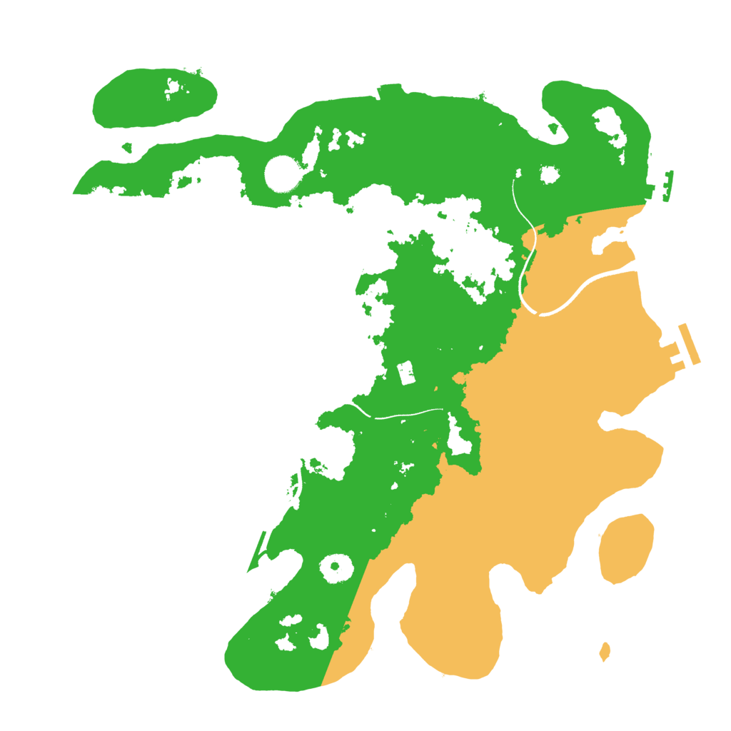 Biome Rust Map: Procedural Map, Size: 3500, Seed: 13722289