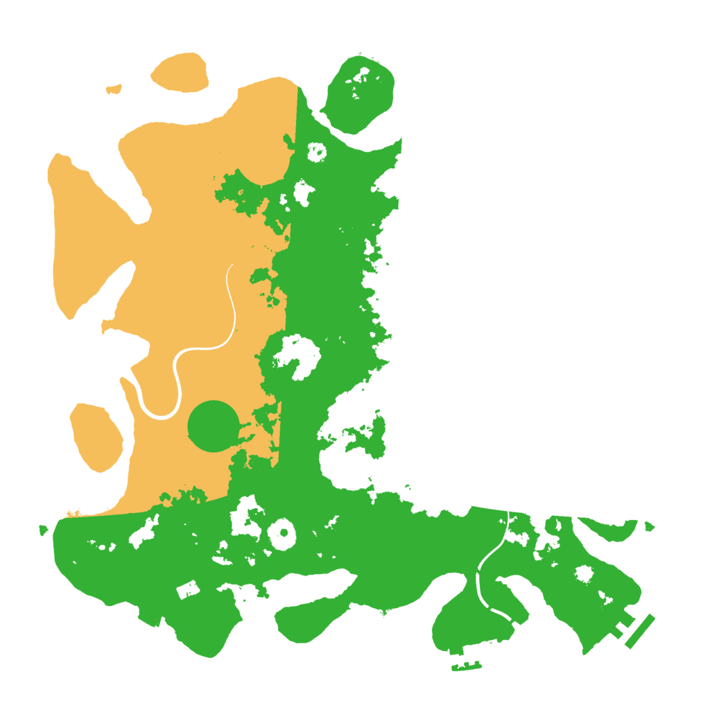 Biome Rust Map: Procedural Map, Size: 3600, Seed: 483045415