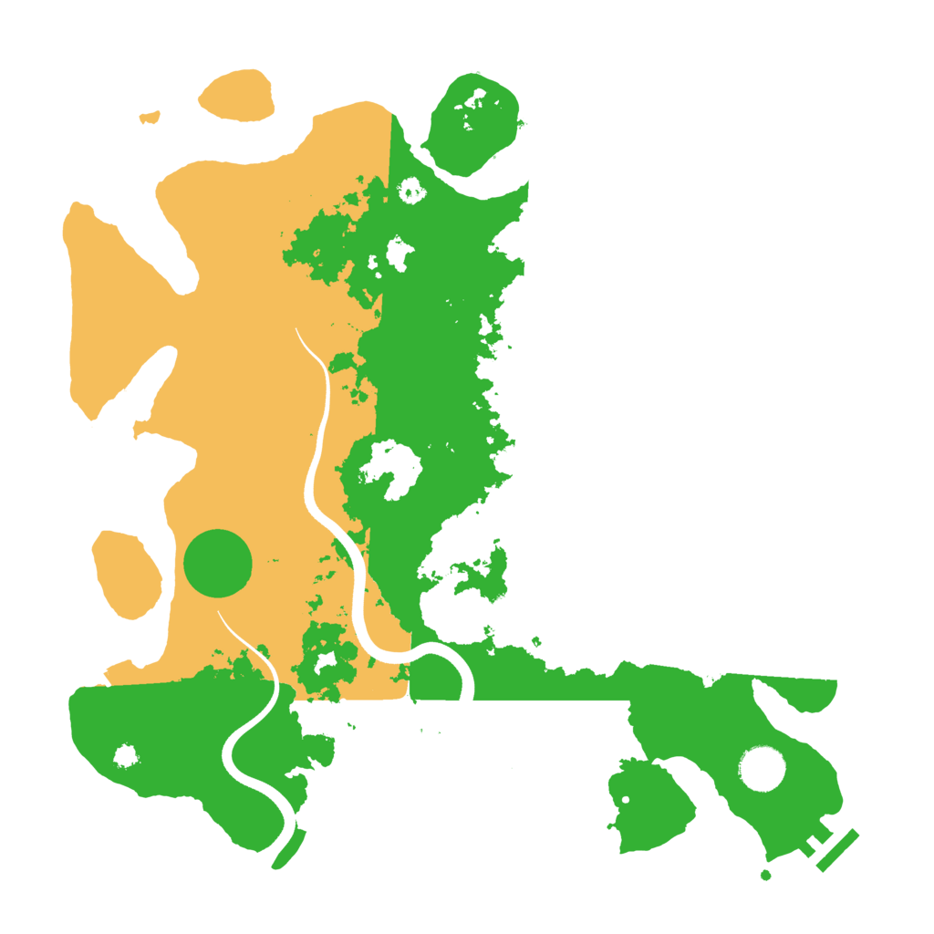 Biome Rust Map: Procedural Map, Size: 3600, Seed: 483045415