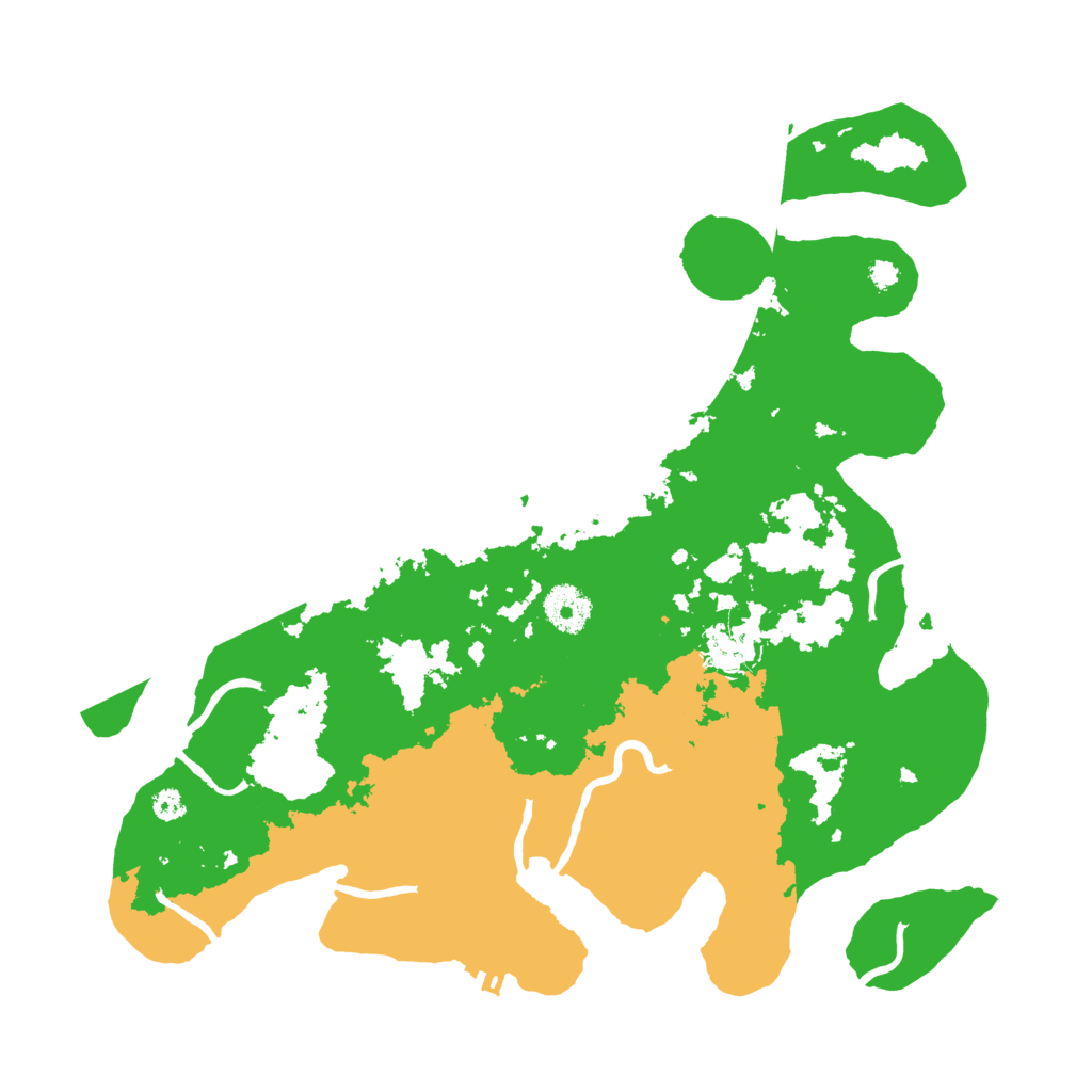 Biome Rust Map: Procedural Map, Size: 3500, Seed: 70576314