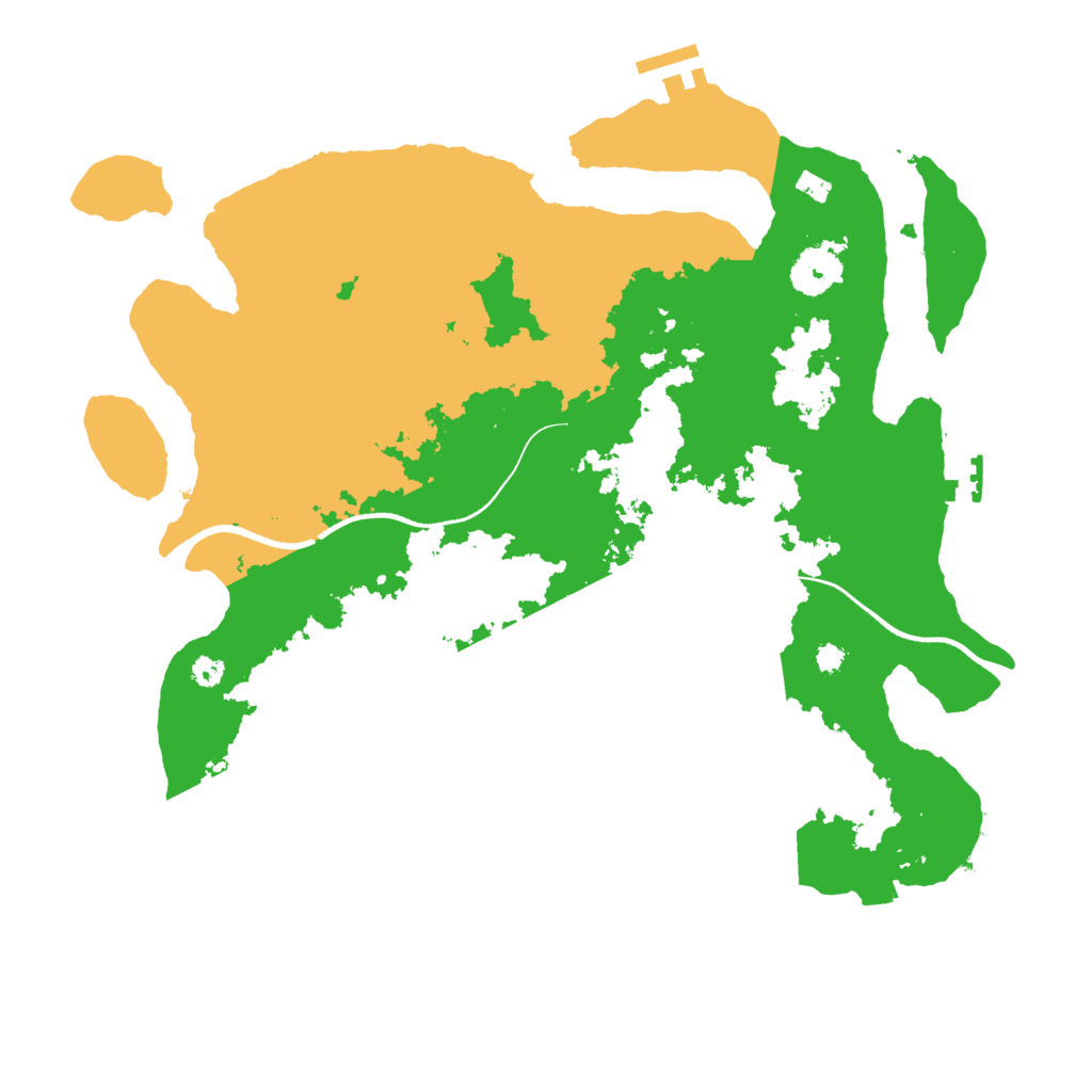 Biome Rust Map: Procedural Map, Size: 3500, Seed: 221117