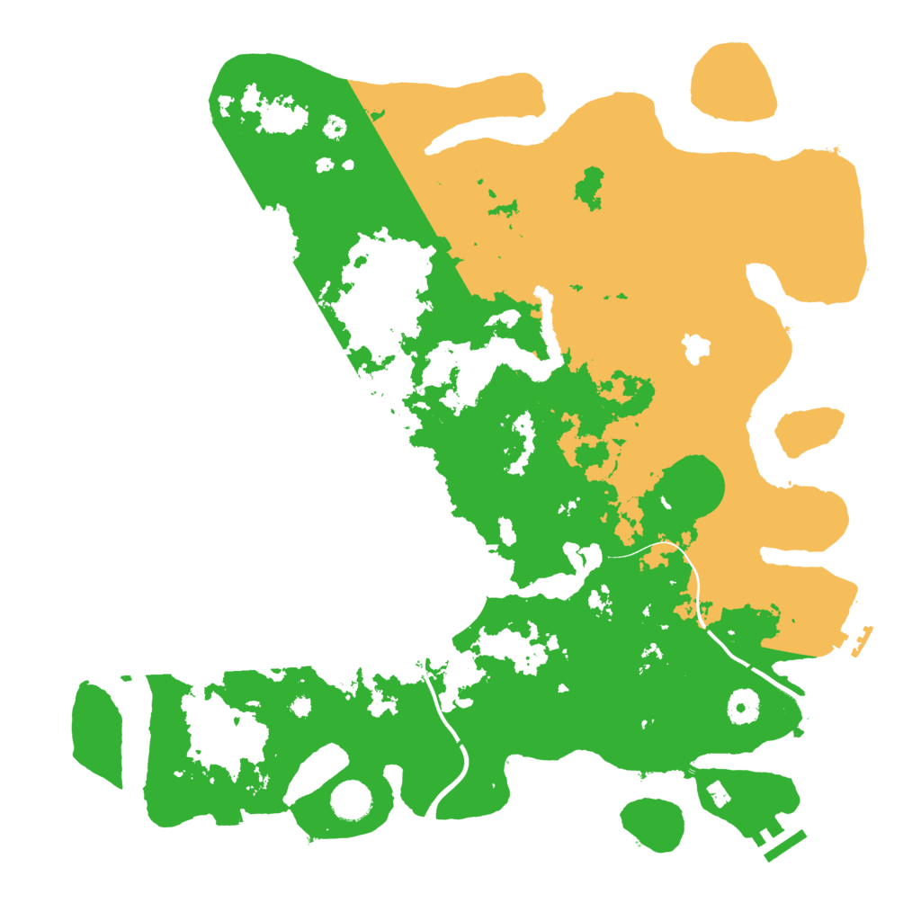 Biome Rust Map: Procedural Map, Size: 4000, Seed: 2077398224