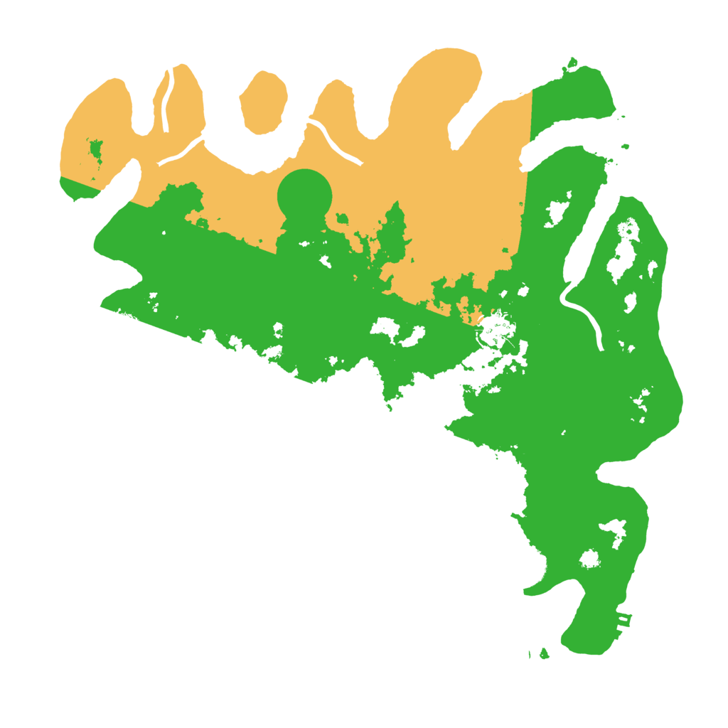 Biome Rust Map: Procedural Map, Size: 3500, Seed: 3494725