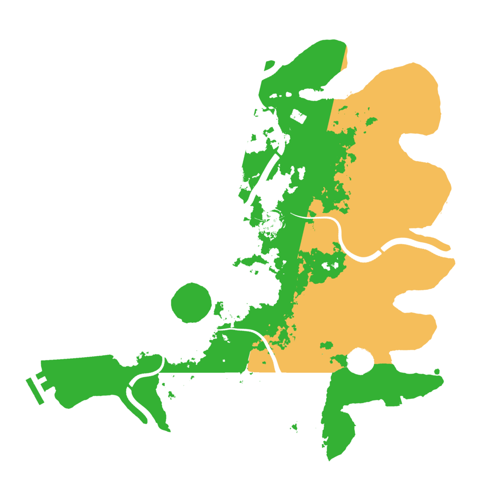 Biome Rust Map: Procedural Map, Size: 3500, Seed: 358367310