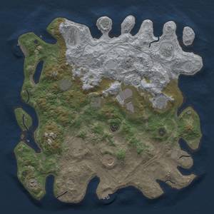 Thumbnail Rust Map: Procedural Map, Size: 4250, Seed: 1617031373, 20 Monuments