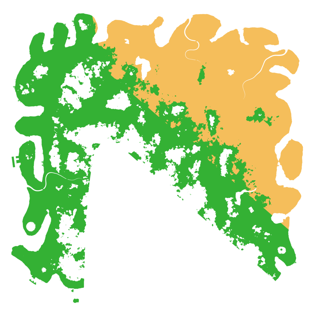 Biome Rust Map: Procedural Map, Size: 6000, Seed: 345652