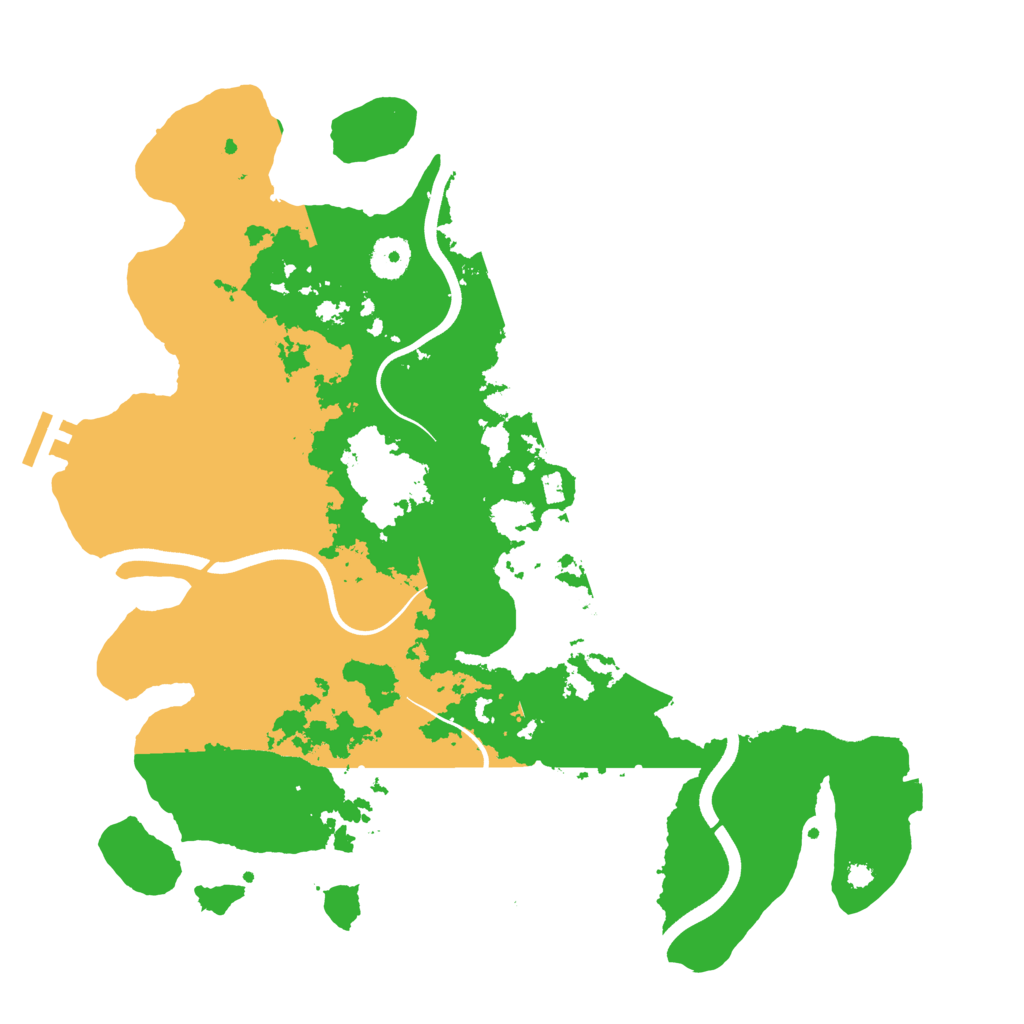 Biome Rust Map: Procedural Map, Size: 3700, Seed: 1277687540