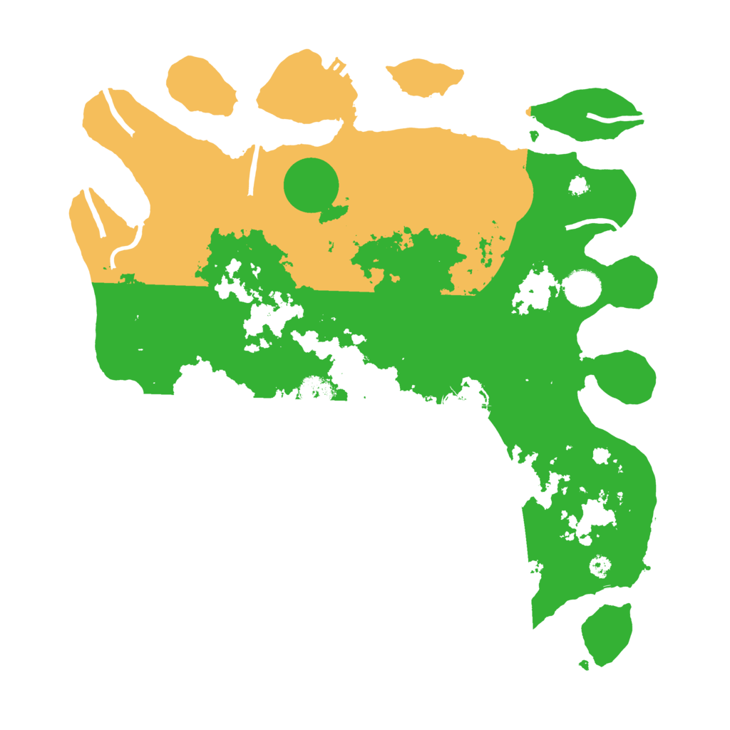 Biome Rust Map: Procedural Map, Size: 3500, Seed: 62496244