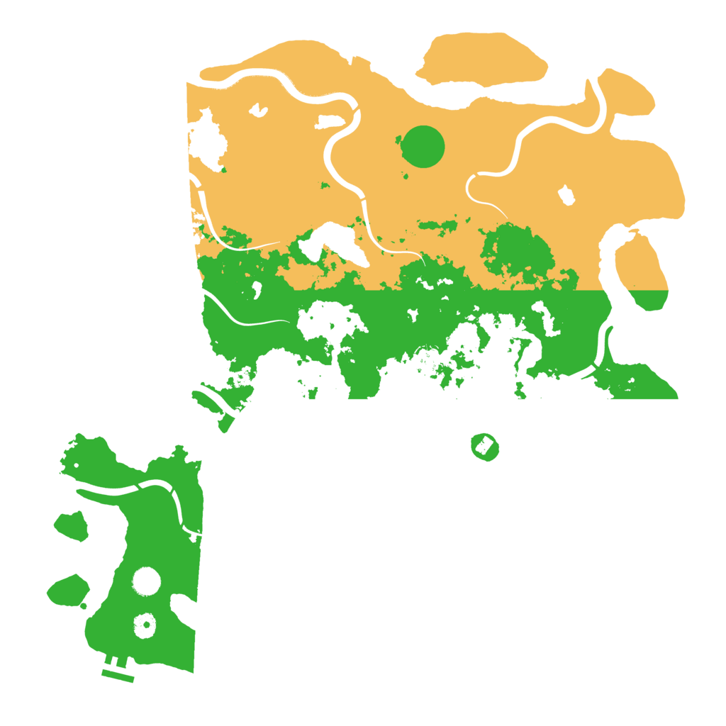 Biome Rust Map: Procedural Map, Size: 4500, Seed: 54697497