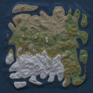 Thumbnail Rust Map: Procedural Map, Size: 4500, Seed: 1999215804, 17 Monuments
