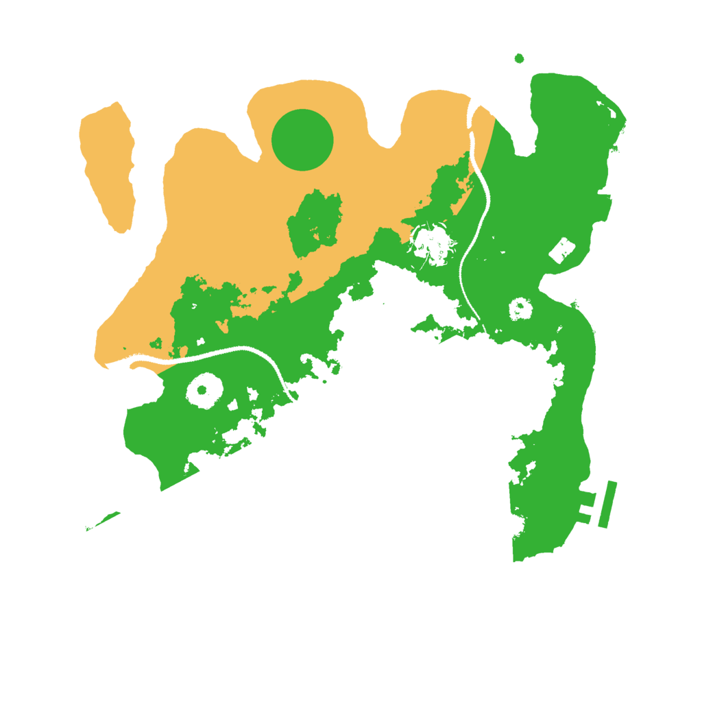 Biome Rust Map: Procedural Map, Size: 3000, Seed: 1070882896