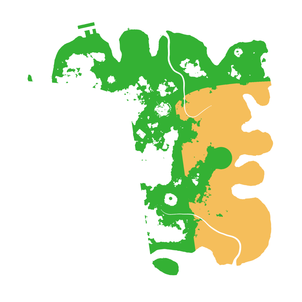 Biome Rust Map: Procedural Map, Size: 3600, Seed: 1290862461