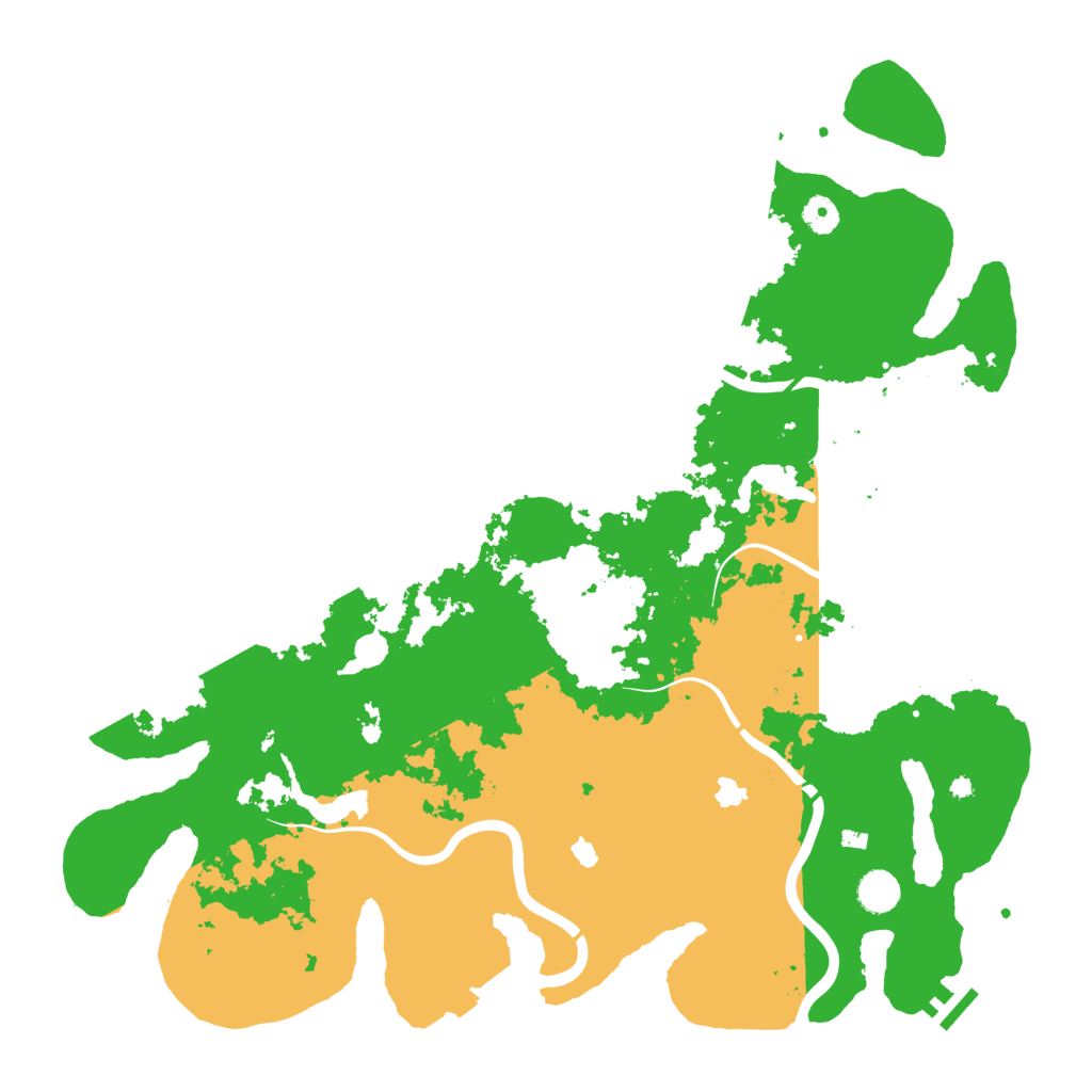 Biome Rust Map: Procedural Map, Size: 4500, Seed: 888724562