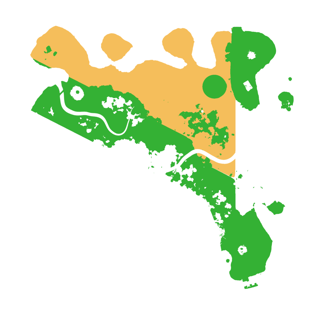 Biome Rust Map: Procedural Map, Size: 3500, Seed: 3111991