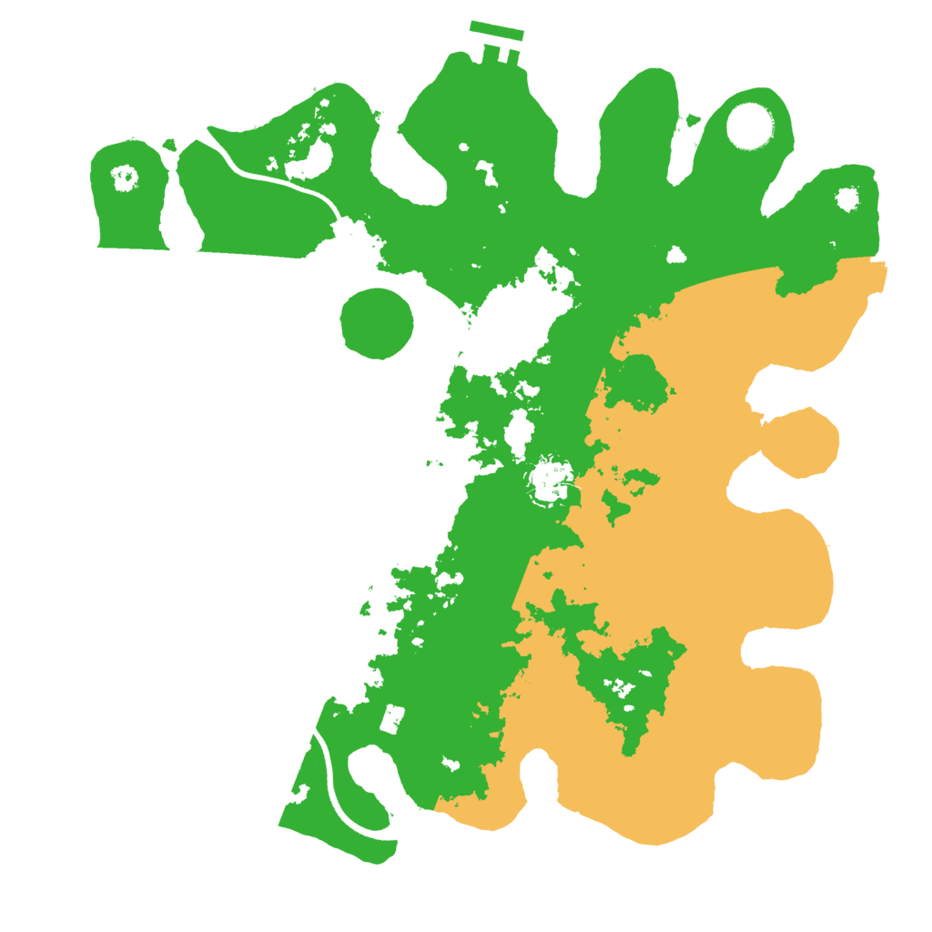 Biome Rust Map: Procedural Map, Size: 3500, Seed: 444444