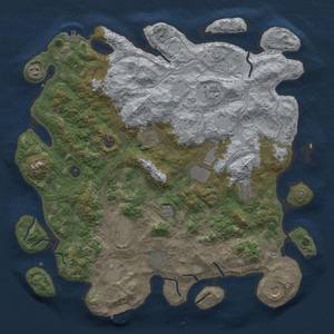 Thumbnail Rust Map: Procedural Map, Size: 4500, Seed: 1798179244, 20 Monuments