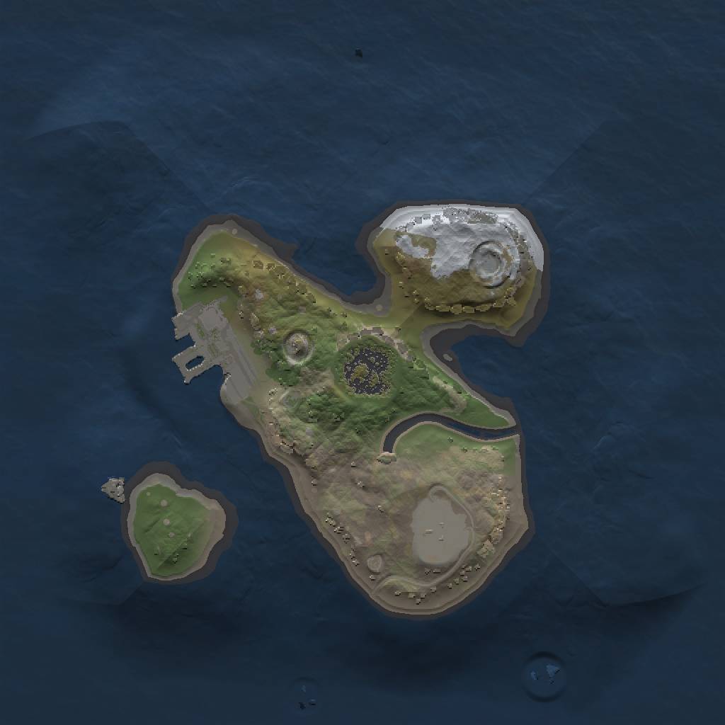 Rust Map: Procedural Map, Size: 1500, Seed: 799193531, 5 Monuments
