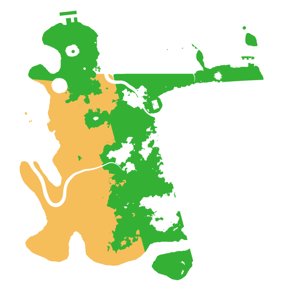 Biome Rust Map: Procedural Map, Size: 3500, Seed: 48035255