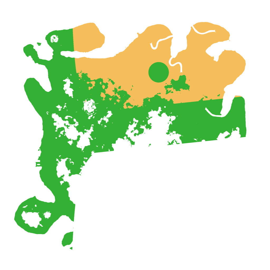 Biome Rust Map: Procedural Map, Size: 3500, Seed: 24525