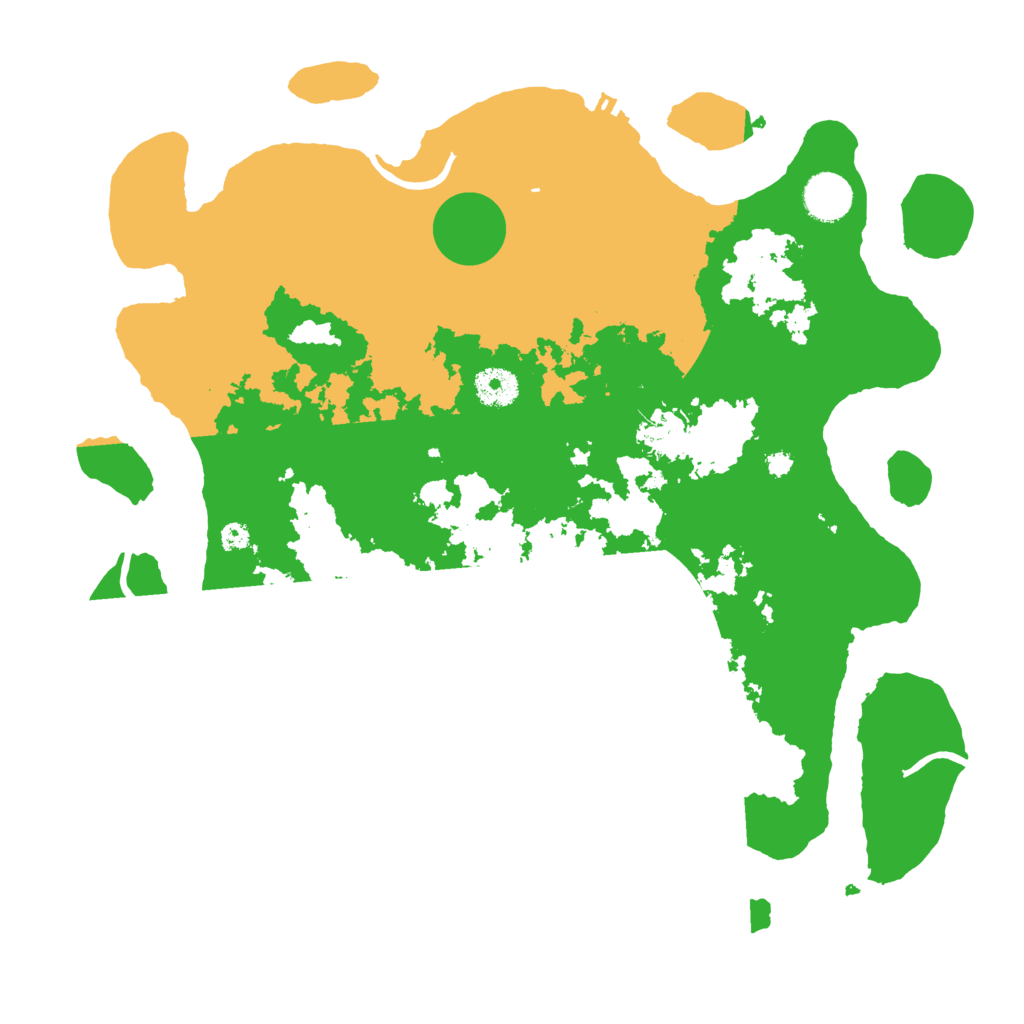 Biome Rust Map: Procedural Map, Size: 3700, Seed: 480205213