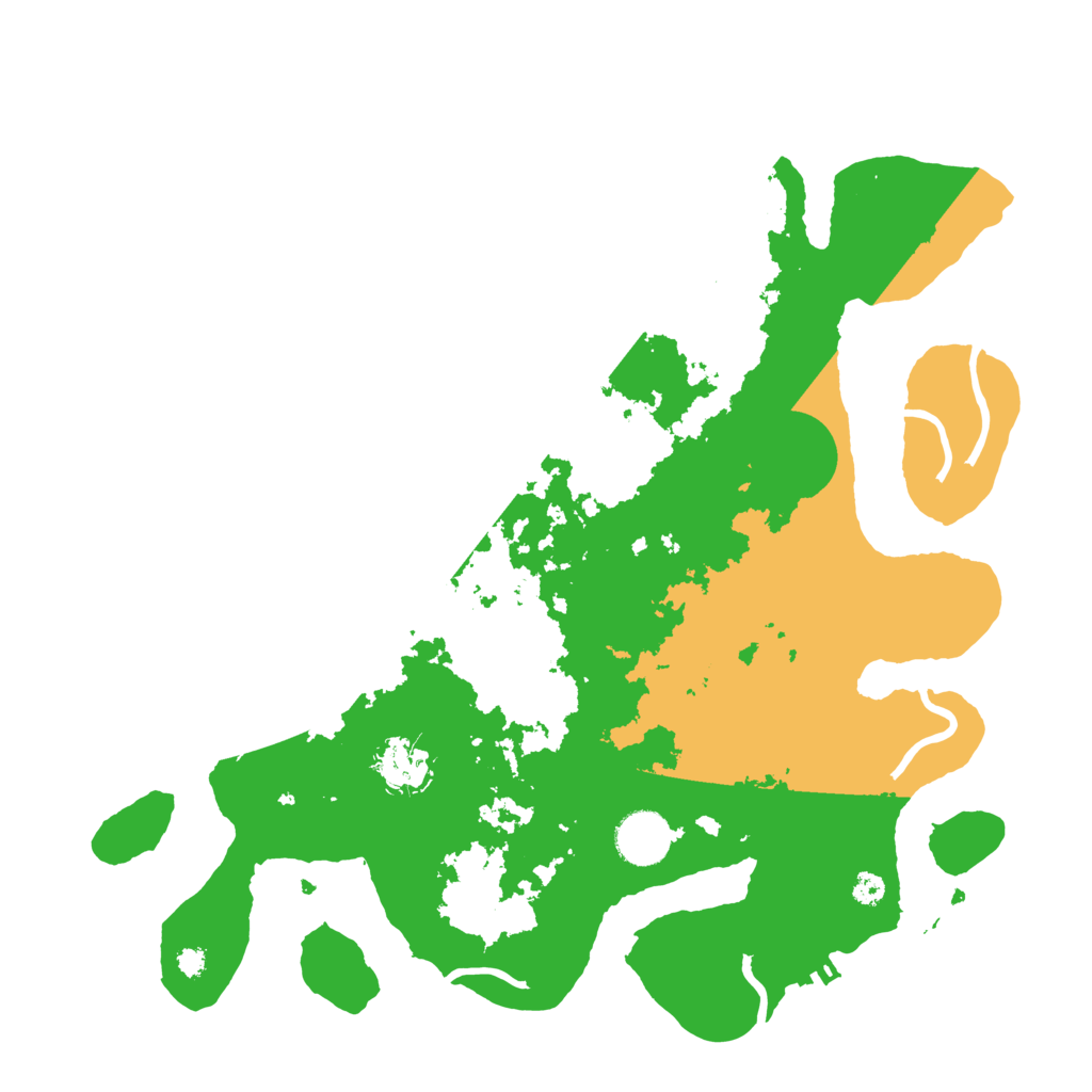 Biome Rust Map: Procedural Map, Size: 3500, Seed: 299975116