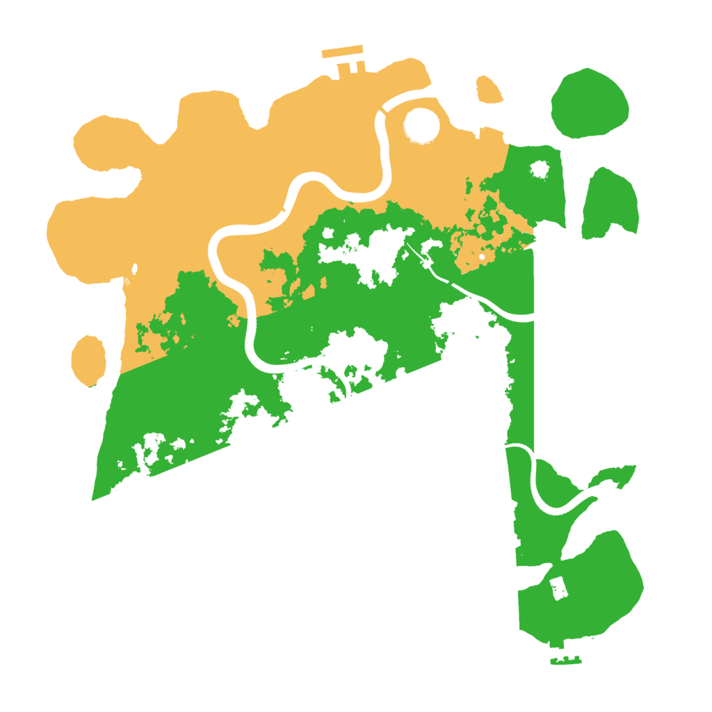 Biome Rust Map: Procedural Map, Size: 3500, Seed: 58469904