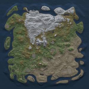 Thumbnail Rust Map: Procedural Map, Size: 5000, Seed: 1885673, 20 Monuments