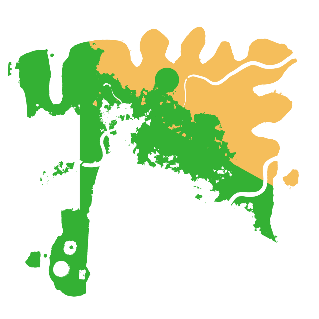 Biome Rust Map: Procedural Map, Size: 3500, Seed: 879289545