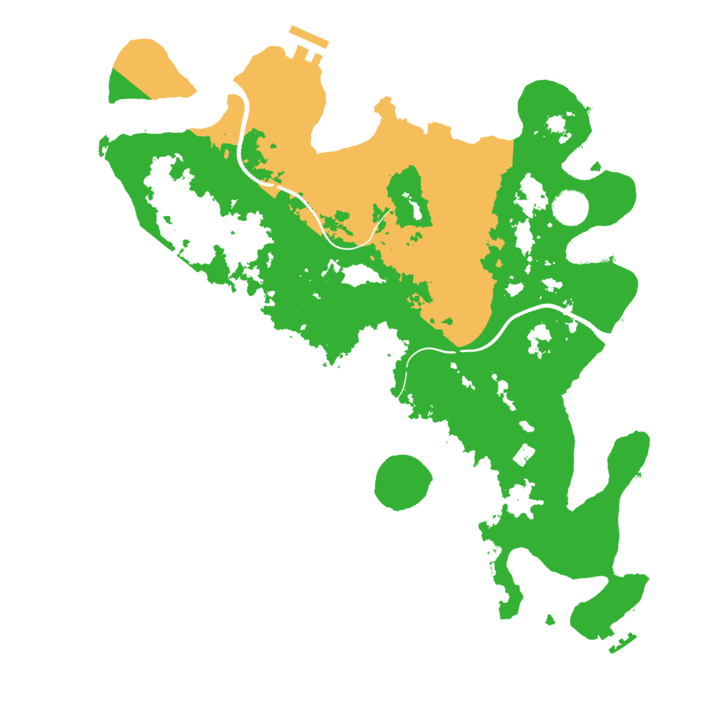 Biome Rust Map: Procedural Map, Size: 3500, Seed: 314766649