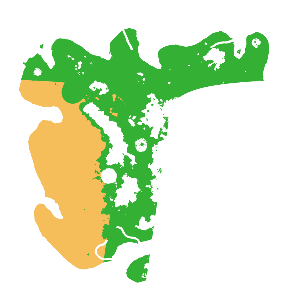 Biome Rust Map: Procedural Map, Size: 3500, Seed: 7187498