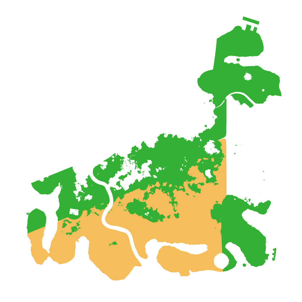 Biome Rust Map: Procedural Map, Size: 3600, Seed: 1197514