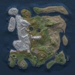 Thumbnail Rust Map: Procedural Map, Size: 3000, Seed: 12168, 9 Monuments