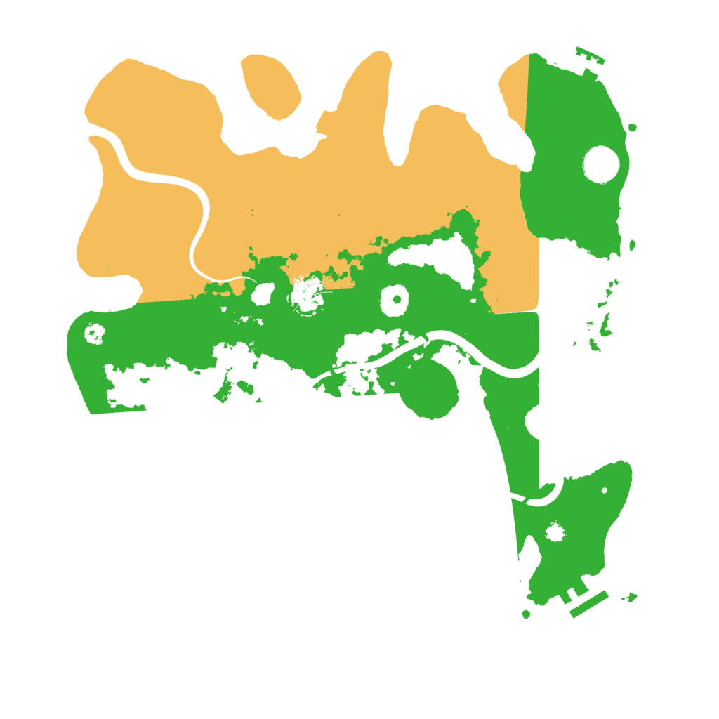 Biome Rust Map: Procedural Map, Size: 3500, Seed: 14288565