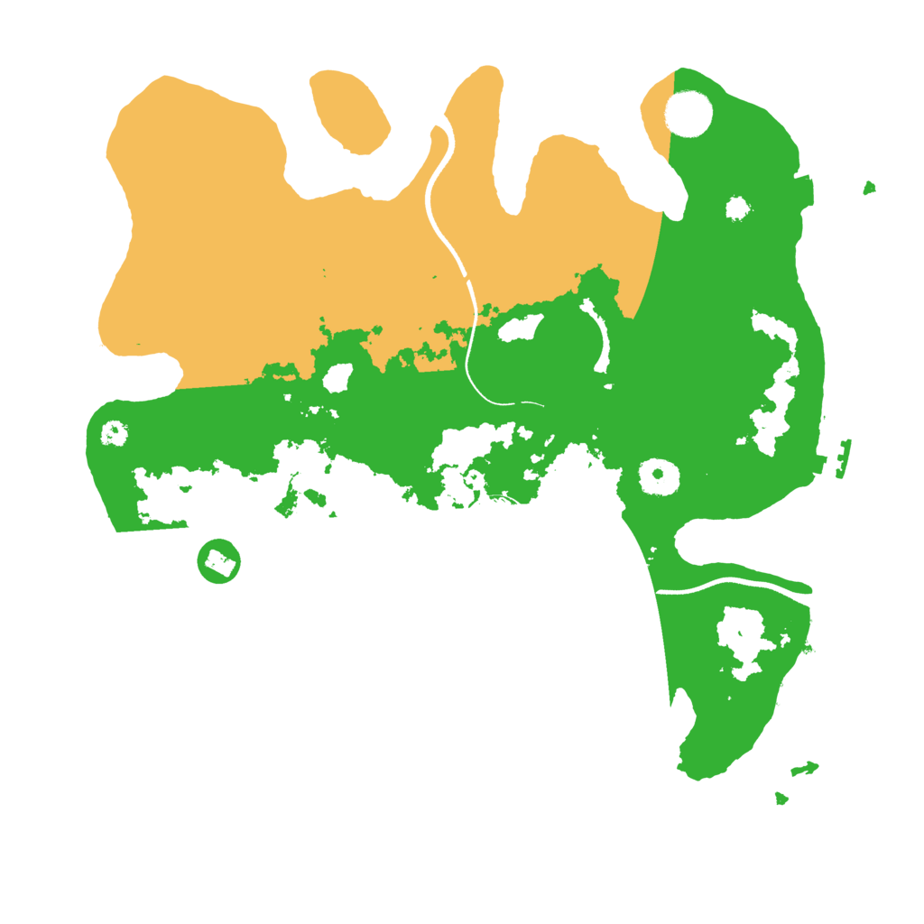 Biome Rust Map: Procedural Map, Size: 3500, Seed: 14288565