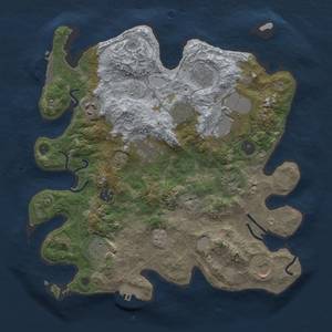 Thumbnail Rust Map: Procedural Map, Size: 3500, Seed: 891288561, 19 Monuments