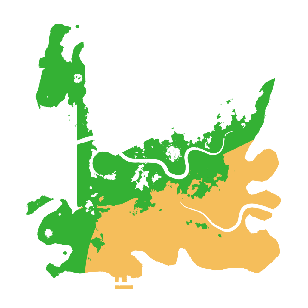 Biome Rust Map: Procedural Map, Size: 3500, Seed: 891288561
