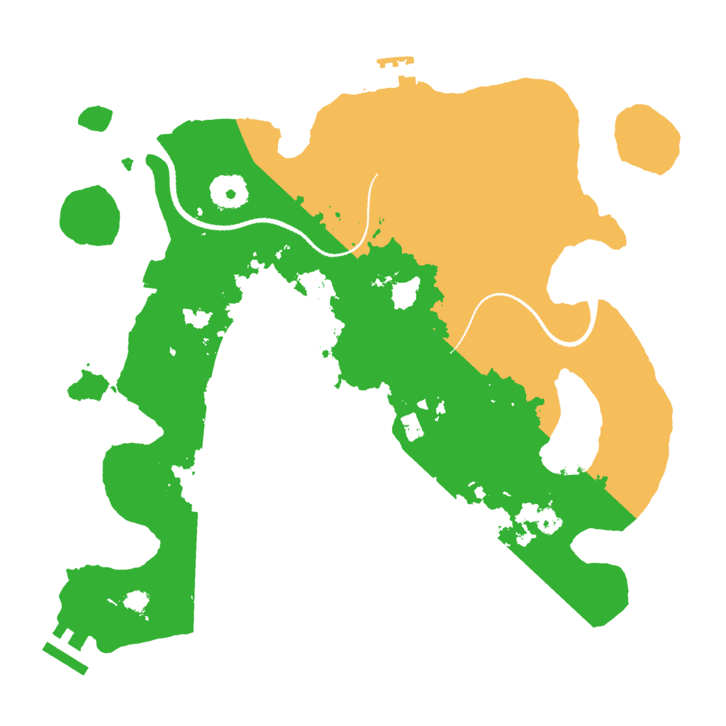 Biome Rust Map: Procedural Map, Size: 3000, Seed: 19721