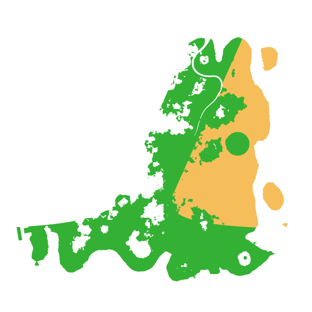 Biome Rust Map: Procedural Map, Size: 3500, Seed: 54121745